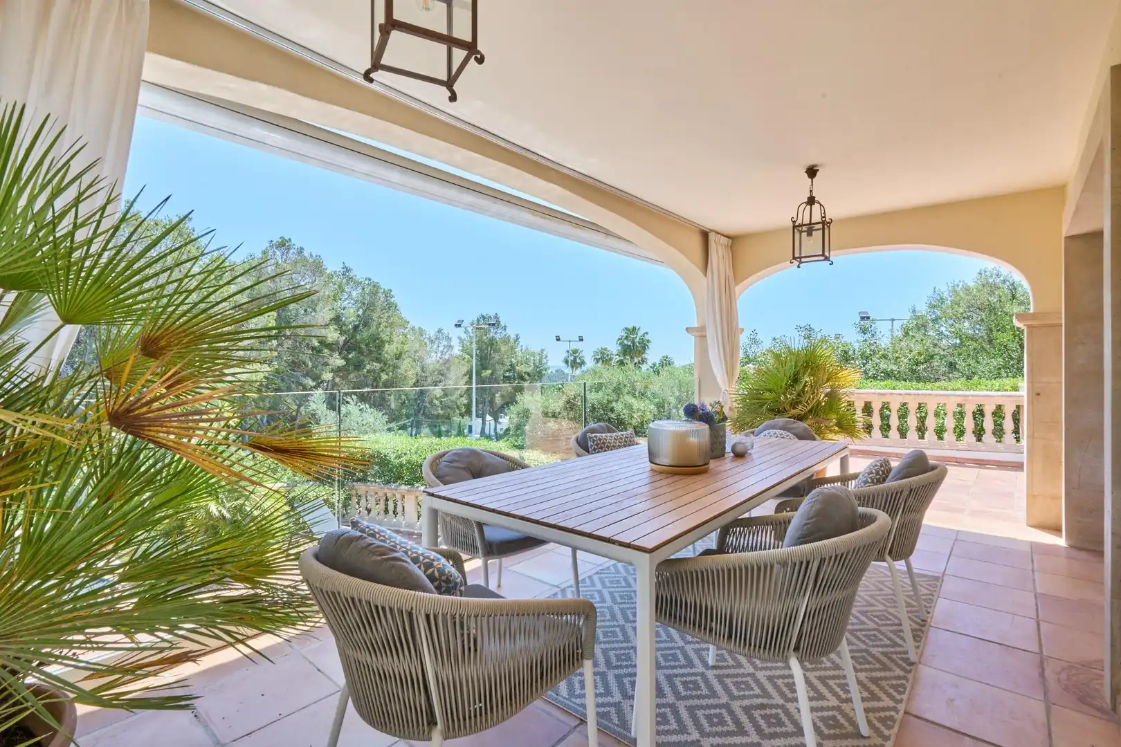 Terrassa de Casa o xalet en venda en  Palma de Mallorca amb Aire condicionat, Jardí privat i Parquet