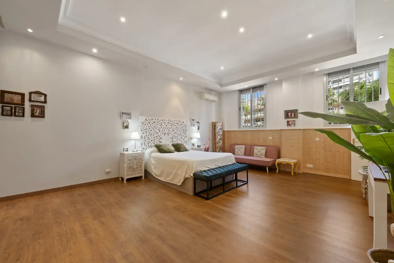 Schlafzimmer von Einfamilien-Reihenhaus zum Verkauf in Benalmádena mit Klimaanlage, Terrasse und Schwimmbad