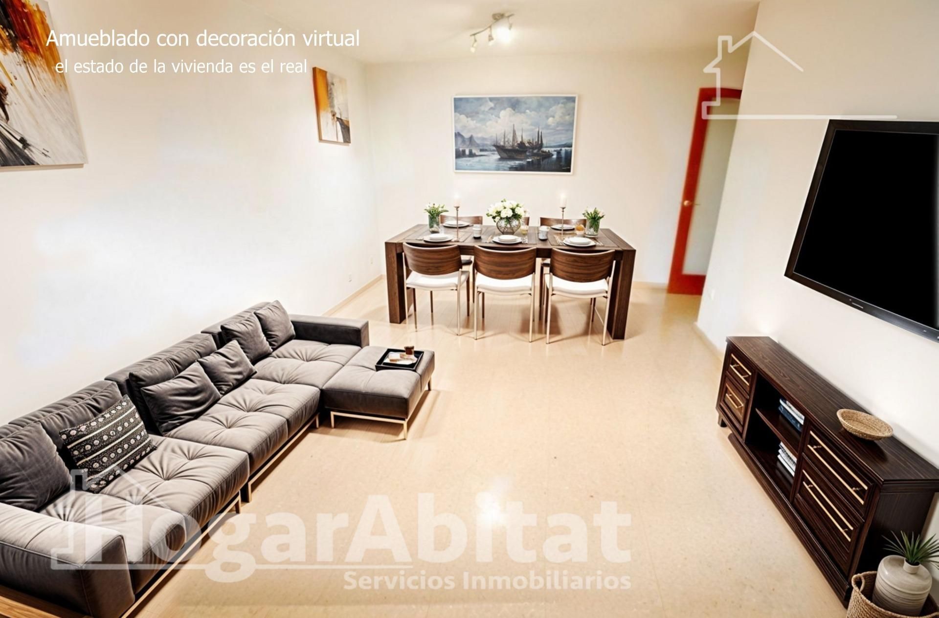 Sala d'estar de Pis en venda en Xirivella amb Aire condicionat i Traster