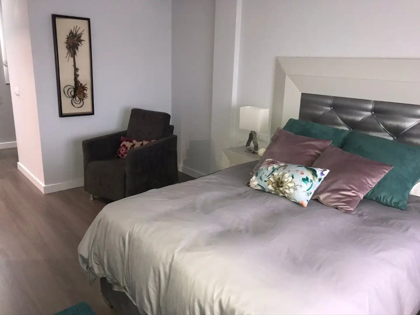 Dormitori de Apartament de lloguer en Murcia amb Aire condicionat, Calefacció i Terrassa