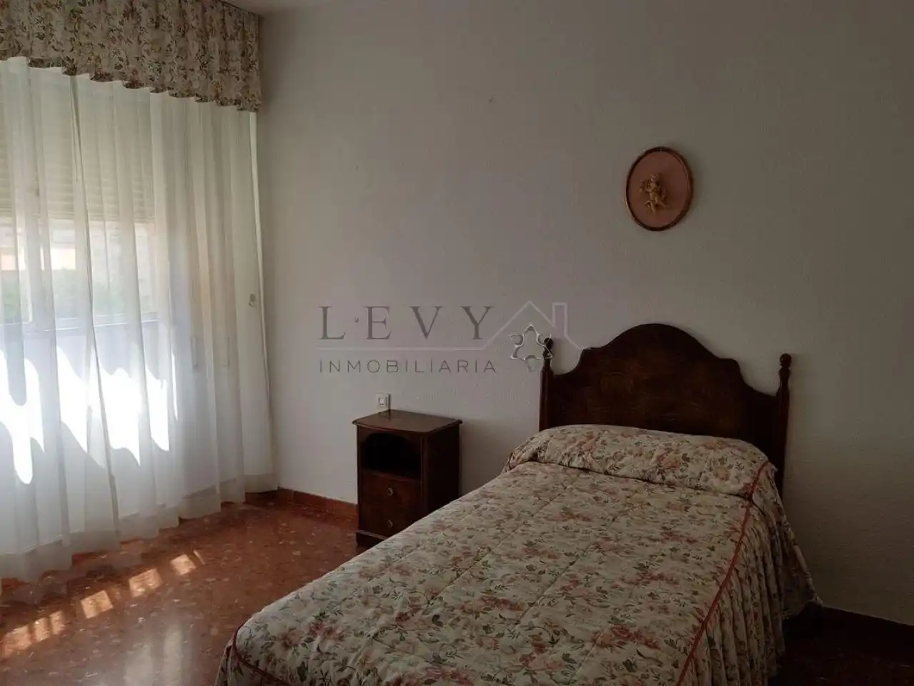 Schlafzimmer von Wohnung zur Miete in Málaga mit Heizung und Möbliert