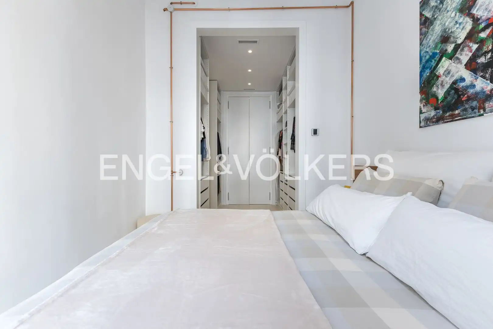 Schlafzimmer von Wohnung zum Verkauf in Barcelona mit Klimaanlage, Heizung und Abstellraum