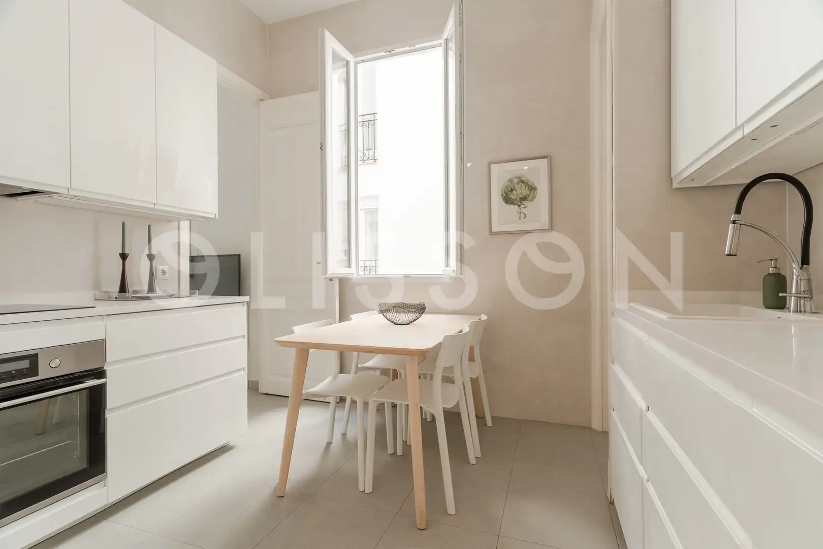 Küche von Wohnung zur Miete in Madrid mit Klimaanlage, Heizung und Möbliert