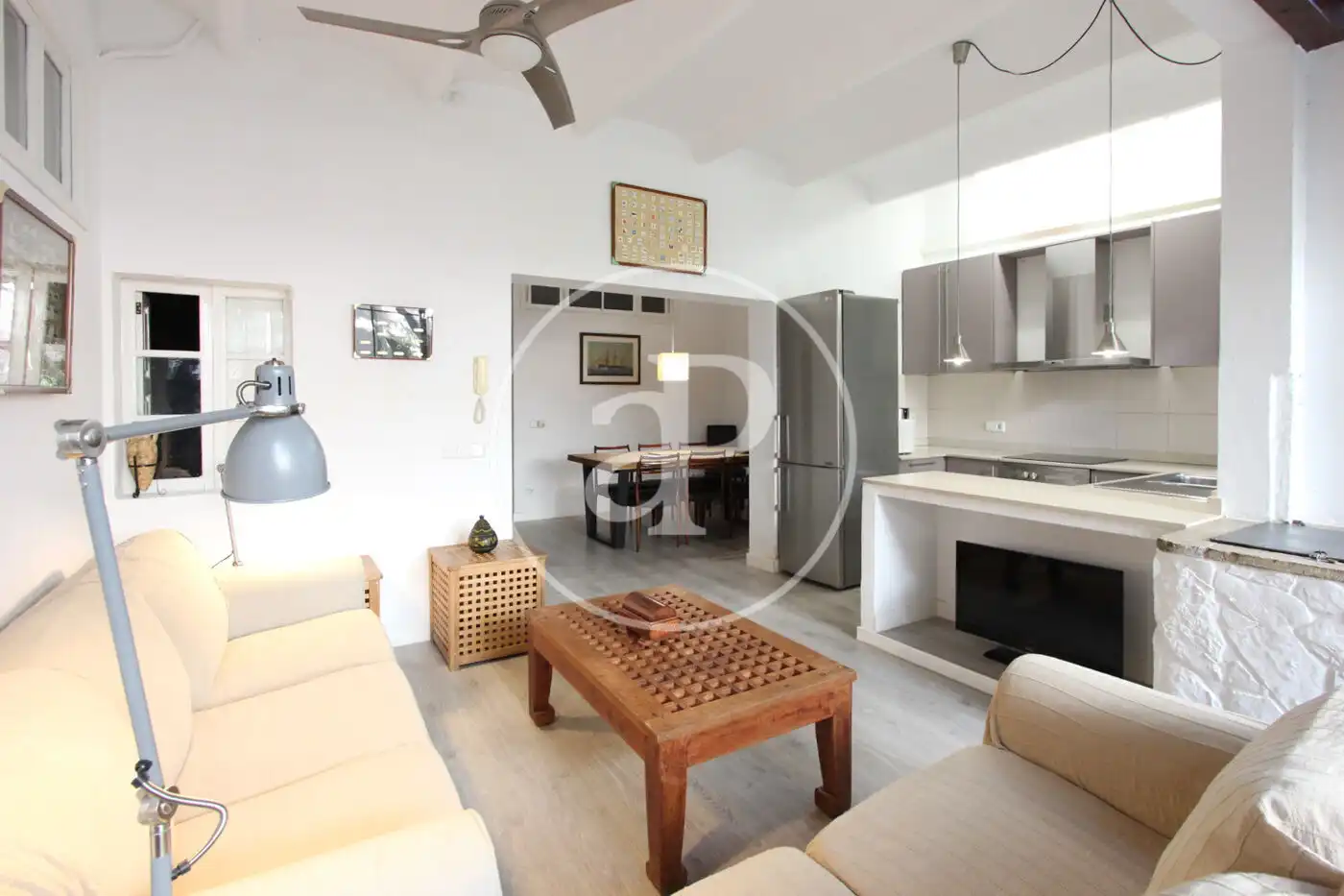 Wohnzimmer von Wohnung zum Verkauf in  Palma de Mallorca mit Klimaanlage, Heizung und Privatgarten