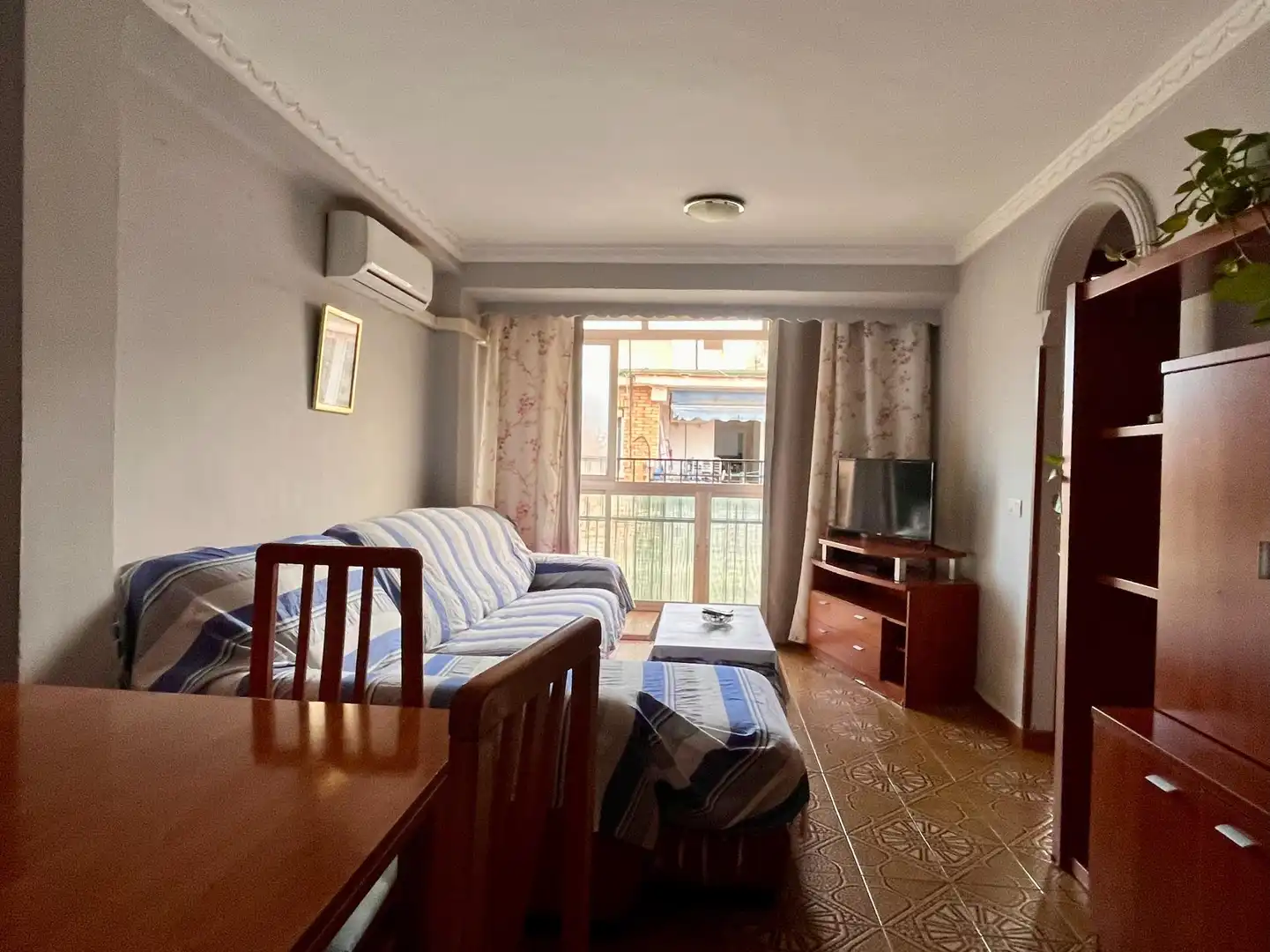 Sala de estar de Piso en venta en Málaga con Aire acondicionado, Terraza y Amueblado