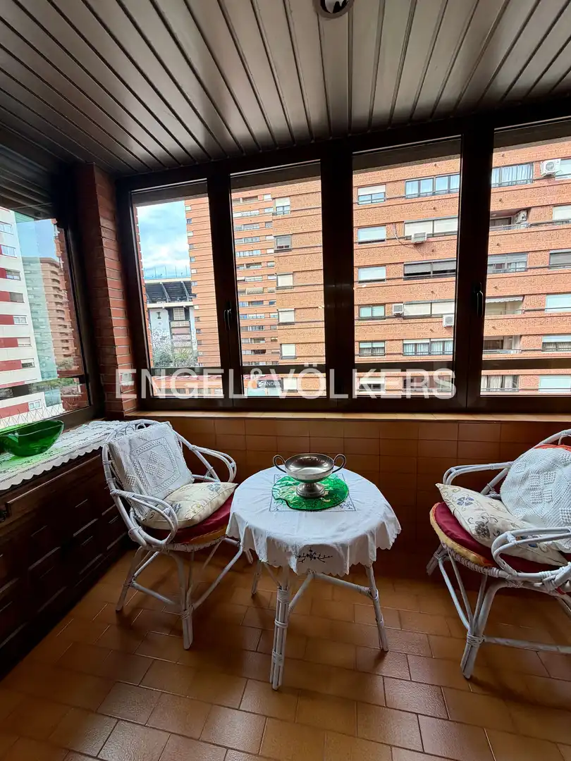 Balcony of Flat for rent in Valencia  with Air Conditioner, Heating and Balcony