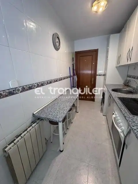 Küche von Wohnung zur Miete in Madrid mit Klimaanlage, Terrasse und Möbliert