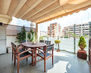Terrace of Flat to rent in  Valencia Capital  with Air Conditioner, Heating and Private garden