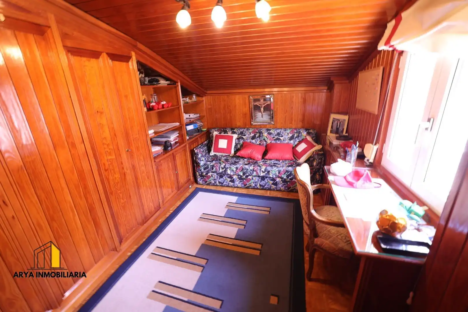 Wohnzimmer von Einfamilien-Reihenhaus zum Verkauf in Torrejón de Ardoz mit Klimaanlage, Heizung und Terrasse
