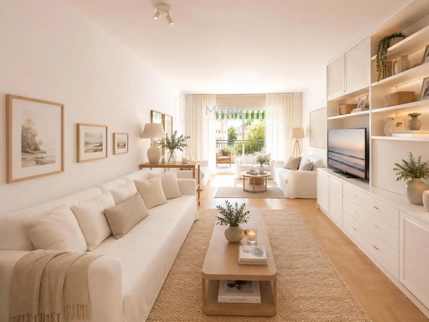 Sala de estar de Piso en venta en Madrid con Calefacción, Terraza y Piscina