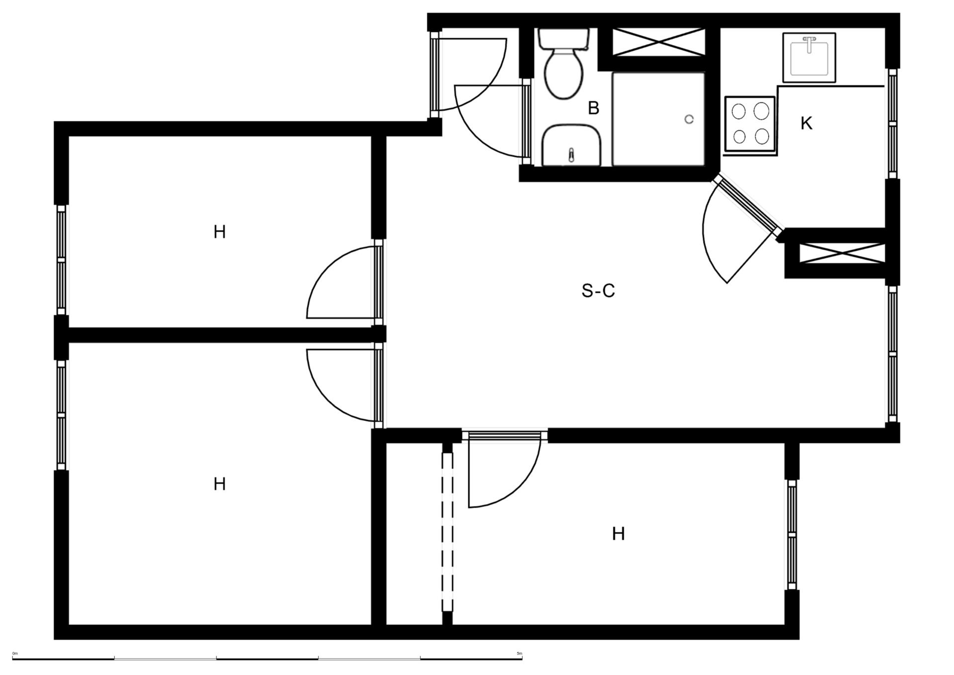 Flat for sale in  Barcelona Capital  with Air Conditioner, Heating and Oven