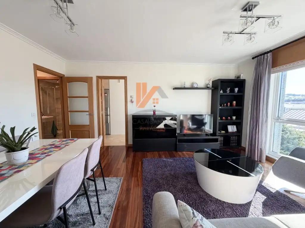 Sala de estar de Piso en venta en Santiago de Compostela  con Terraza, Amueblado y Horno