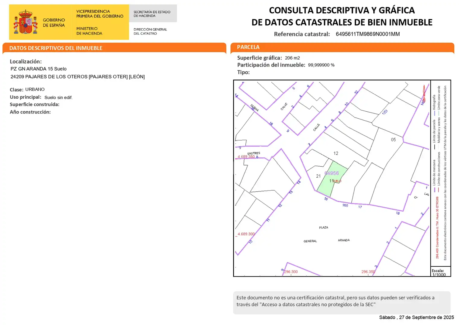 Residencial en venda en Pajares de los Oteros