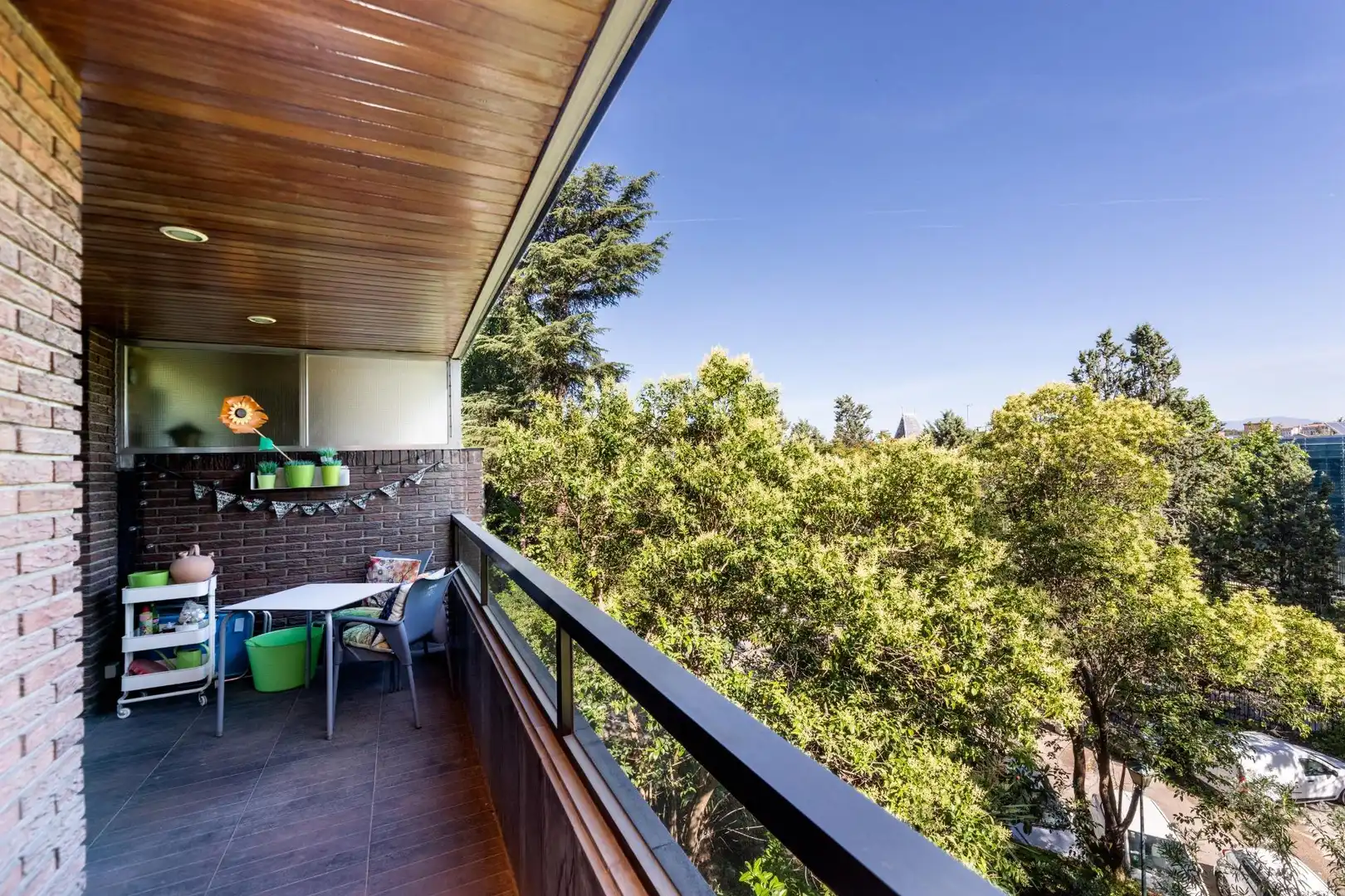 Terrasse von Wohnungen zur Miete in Madrid mit Klimaanlage, Privatgarten und Terrasse
