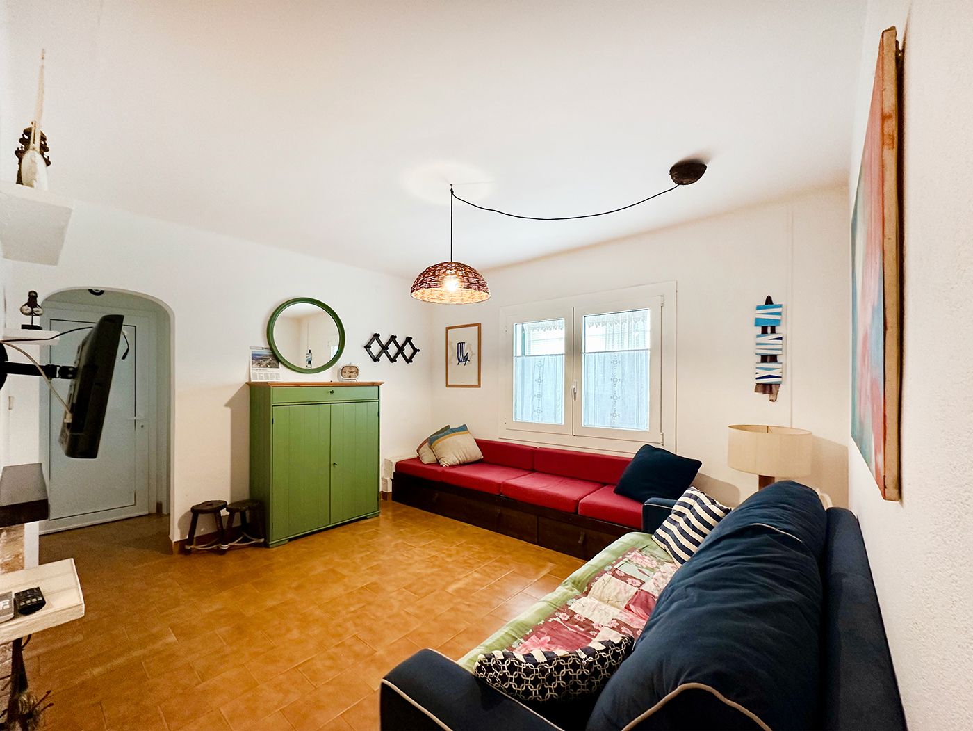 Living room of Flat for sale in El Port de la Selva  with Air Conditioner