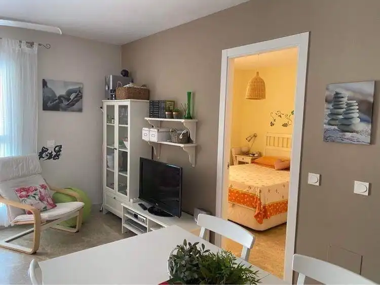 Sala d'estar de Àtic en venda en El Ejido amb Aire condicionat, Terrassa i Moblat