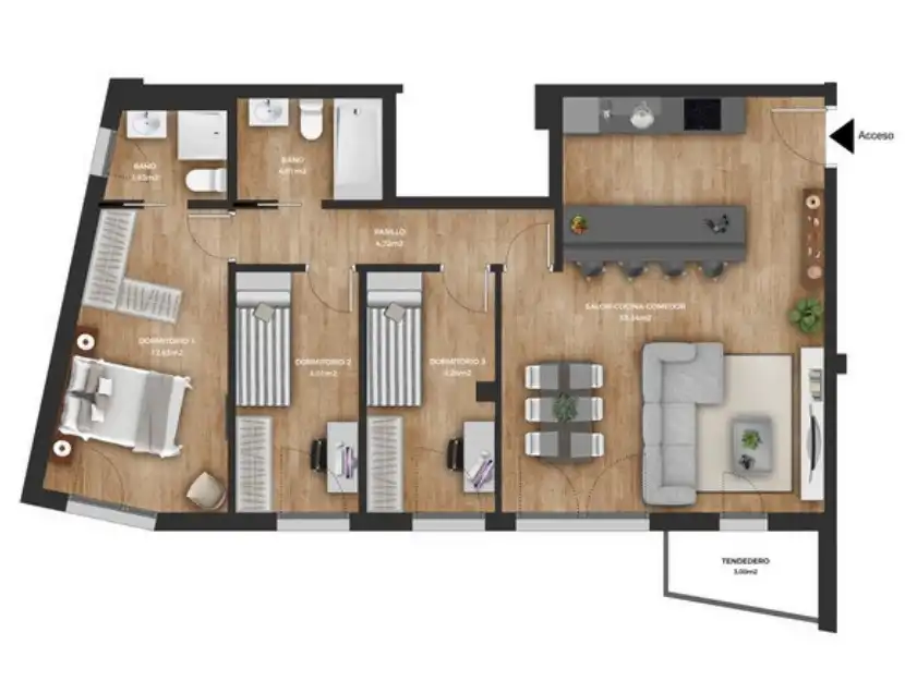 Flat for sale in Calle Barrio Sierrapando, 712, Sierrapando