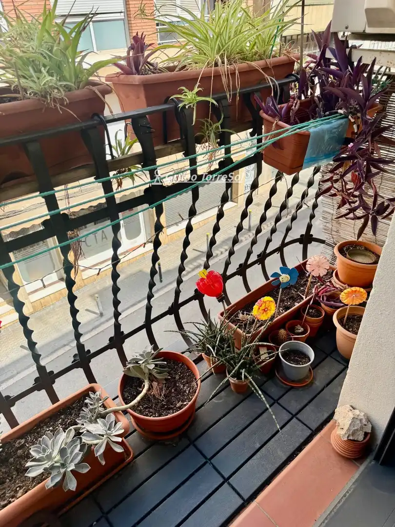 Balcony of Flat for sale in Barcelona  with Air Conditioner, Heating and Terrace