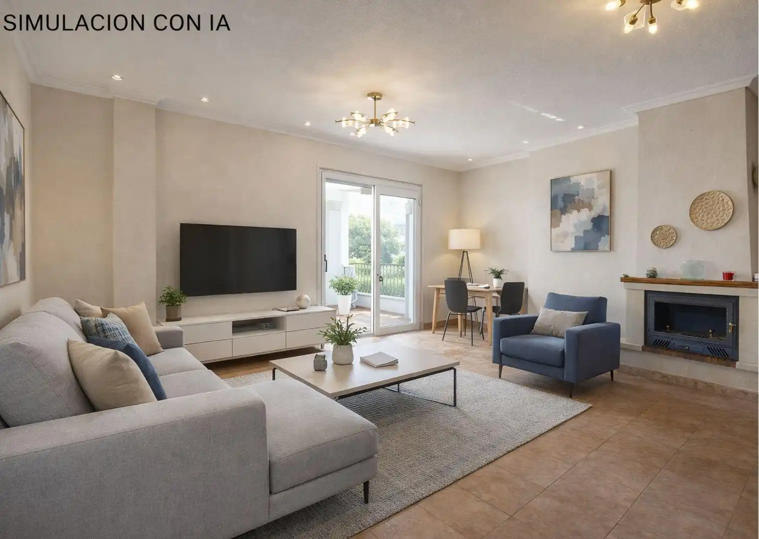 Sala de estar de Casa o chalet en venta en Cartagena con Aire acondicionado, Calefacción y Jardín privado