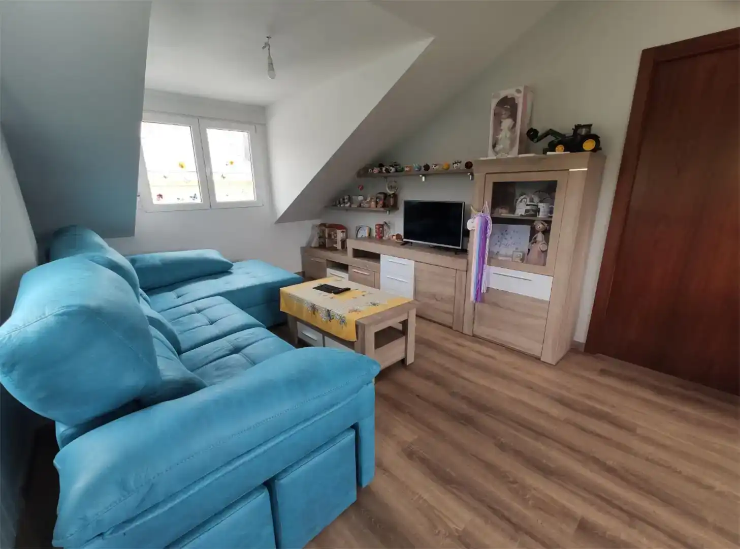 Sala d'estar de Casa o xalet en venda en Sarria amb Balcó