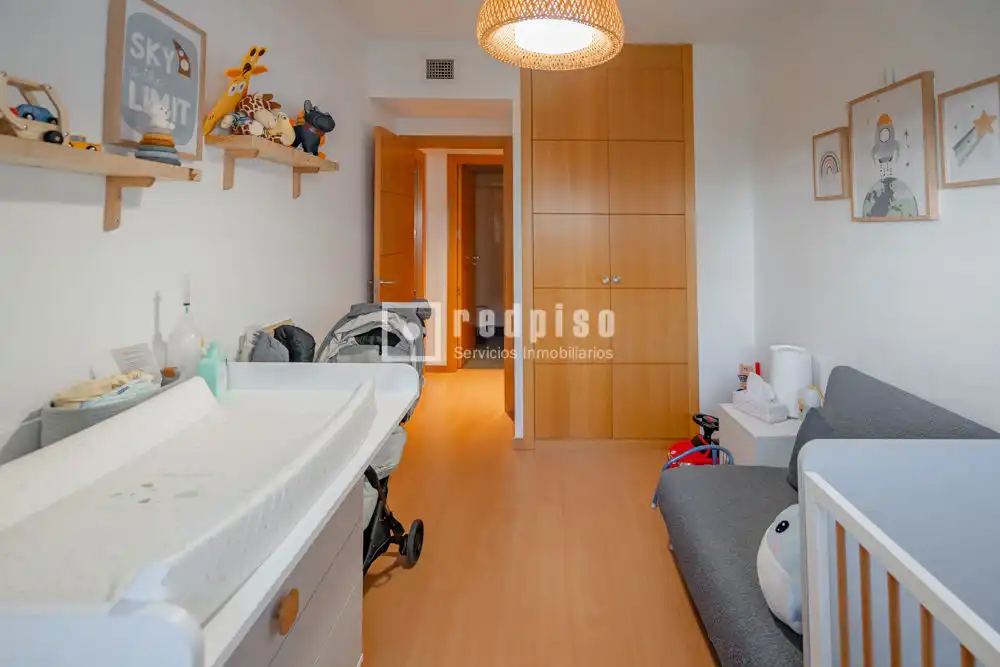 Bedroom of Flat for rent in Getafe  with Air Conditioner, Heating and Private garden