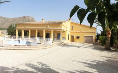 Vista exterior de Casa o xalet en venda en Aspe amb Terrassa i Piscina