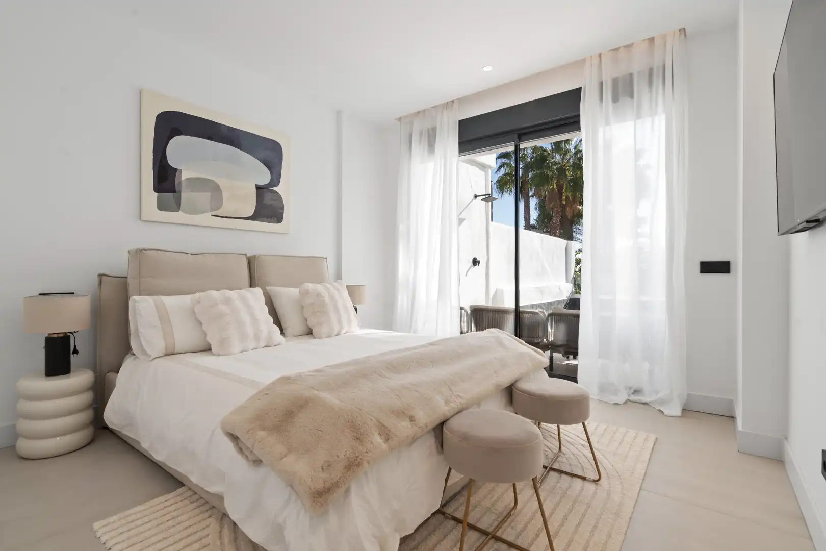 Bedroom of Duplexes for sale in Estepona  with Air Conditioner, Terrace and Storage room