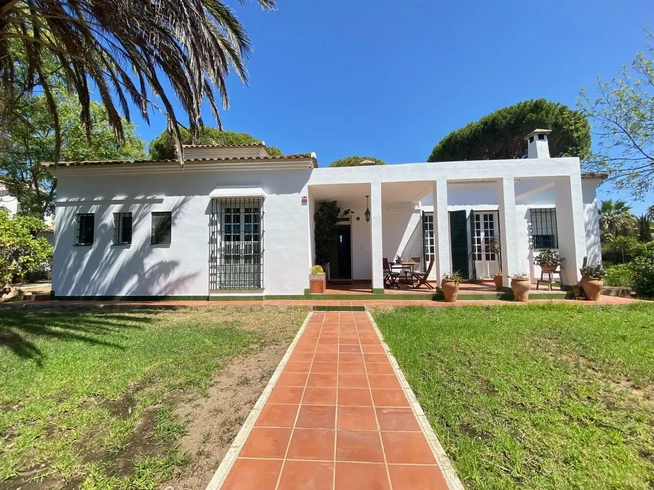 Garden of Houses for sale in Aljaraque  with Air Conditioner, Private garden and Storage room