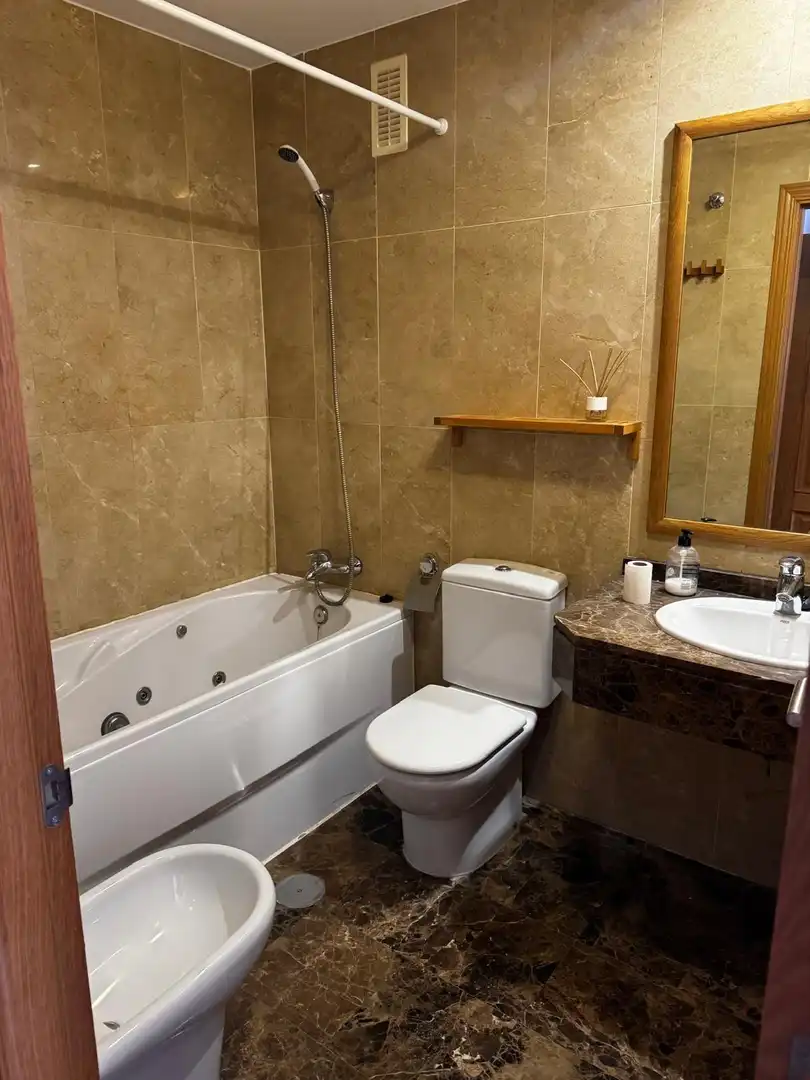 Baño de Piso de alquiler en Málaga con Terraza, Amueblado y Piscina comunitaria