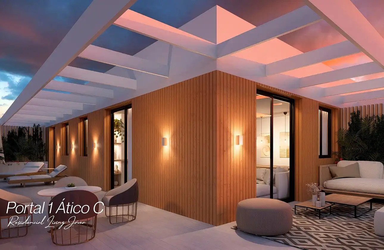 Terrace of Apartments for sale in Jávea / Xàbia  with Air Conditioner, Heating and Private garden