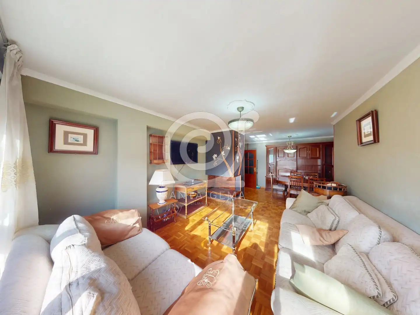 Living room of Flat for sale in A Coruña Capital   with Heating, Storage room and Furnished