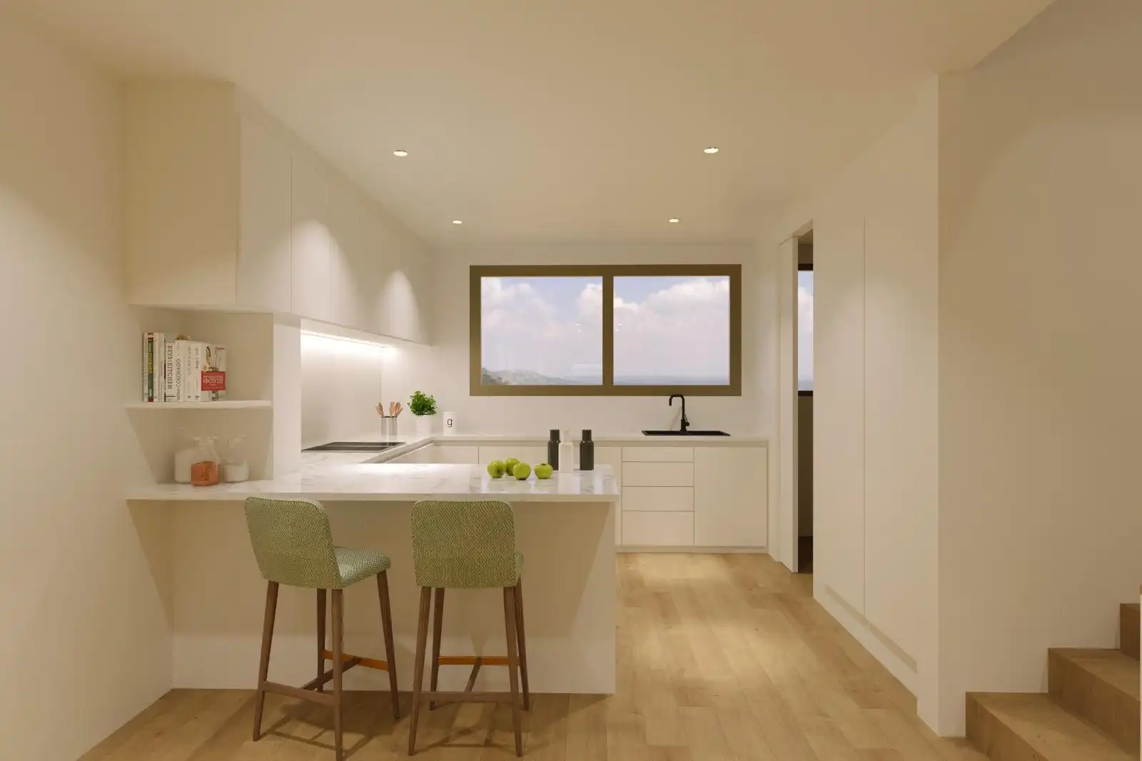 Küche von Einfamilien-Reihenhaus zum Verkauf in Sabadell mit Heizung, Terrasse und Balkon