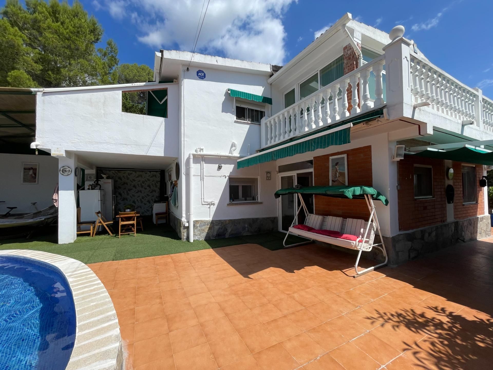 Exterior view of House or chalet for sale in Cabrera d'Anoia  with Air Conditioner, Heating and Private garden