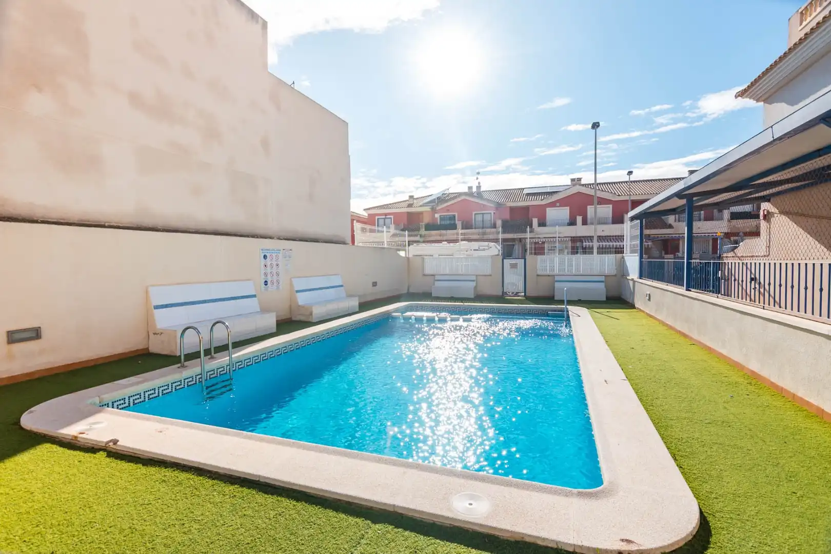Piscina de Casa adosada en venda en San Javier amb Terrassa, Traster i Balcó