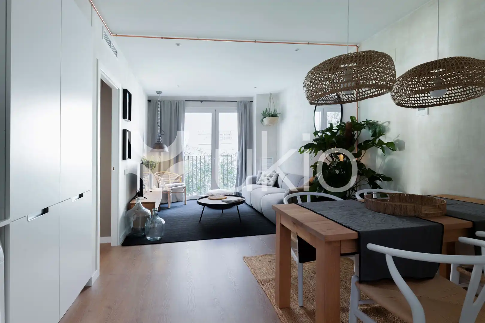 Sala d'estar de Apartament de lloguer en Barcelona amb Aire condicionat, Calefacció i Moblat