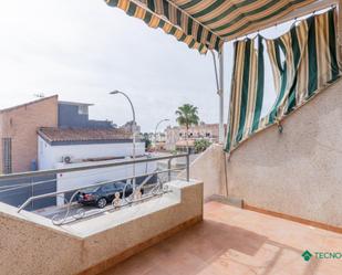 Exterior view of Single-family semi-detached for sale in Roquetas de Mar  with Air Conditioner, Terrace and Storage room