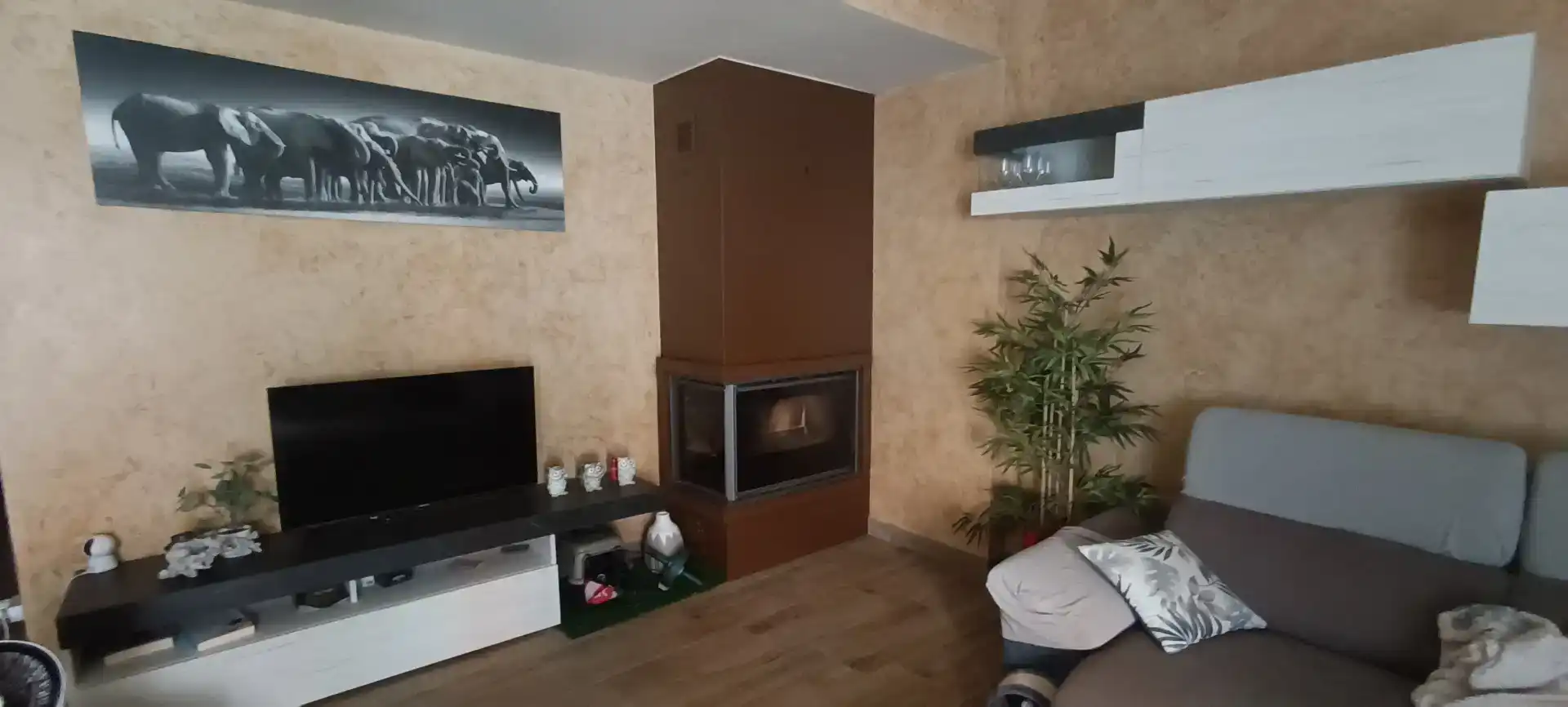 Sala d'estar de Casa adosada per a compartir en Elche / Elx amb Aire condicionat, Jardí privat i Moblat