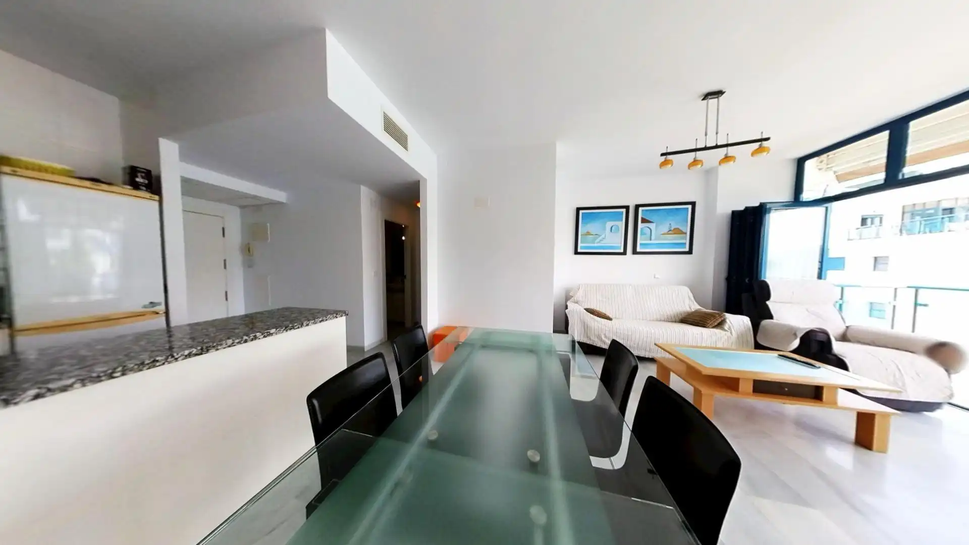Esszimmer von Wohnung zum Verkauf in Gualchos mit Klimaanlage, Heizung und Terrasse