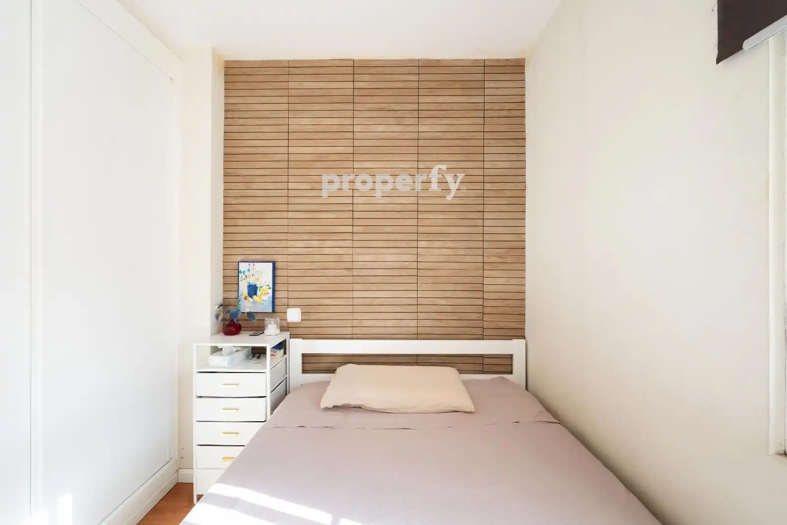 Bedroom of Flat for sale in Madrid  with Heating, Parquet flooring and Furnished