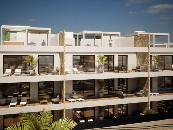 Terrace of Attic for sale in Finestrat  with Air Conditioner, Heating and Private garden