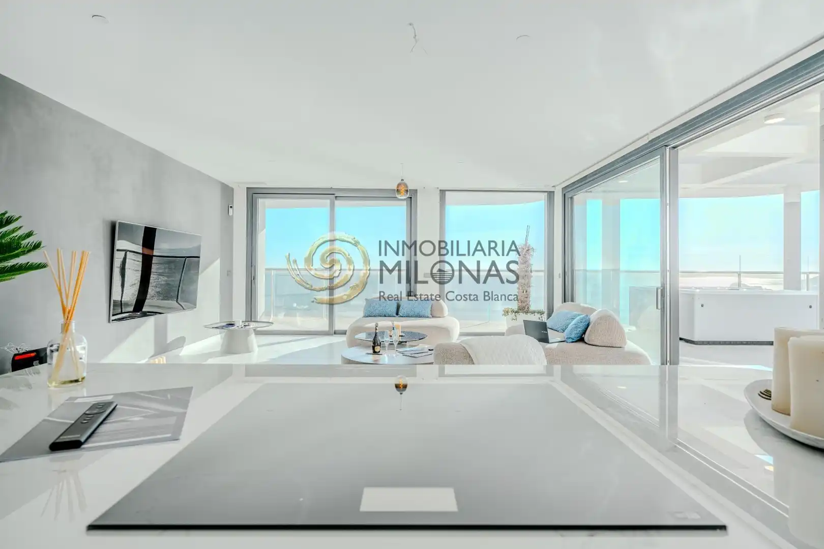 Sala d'estar de Apartament en venda en Benidorm amb Aire condicionat, Terrassa i Traster