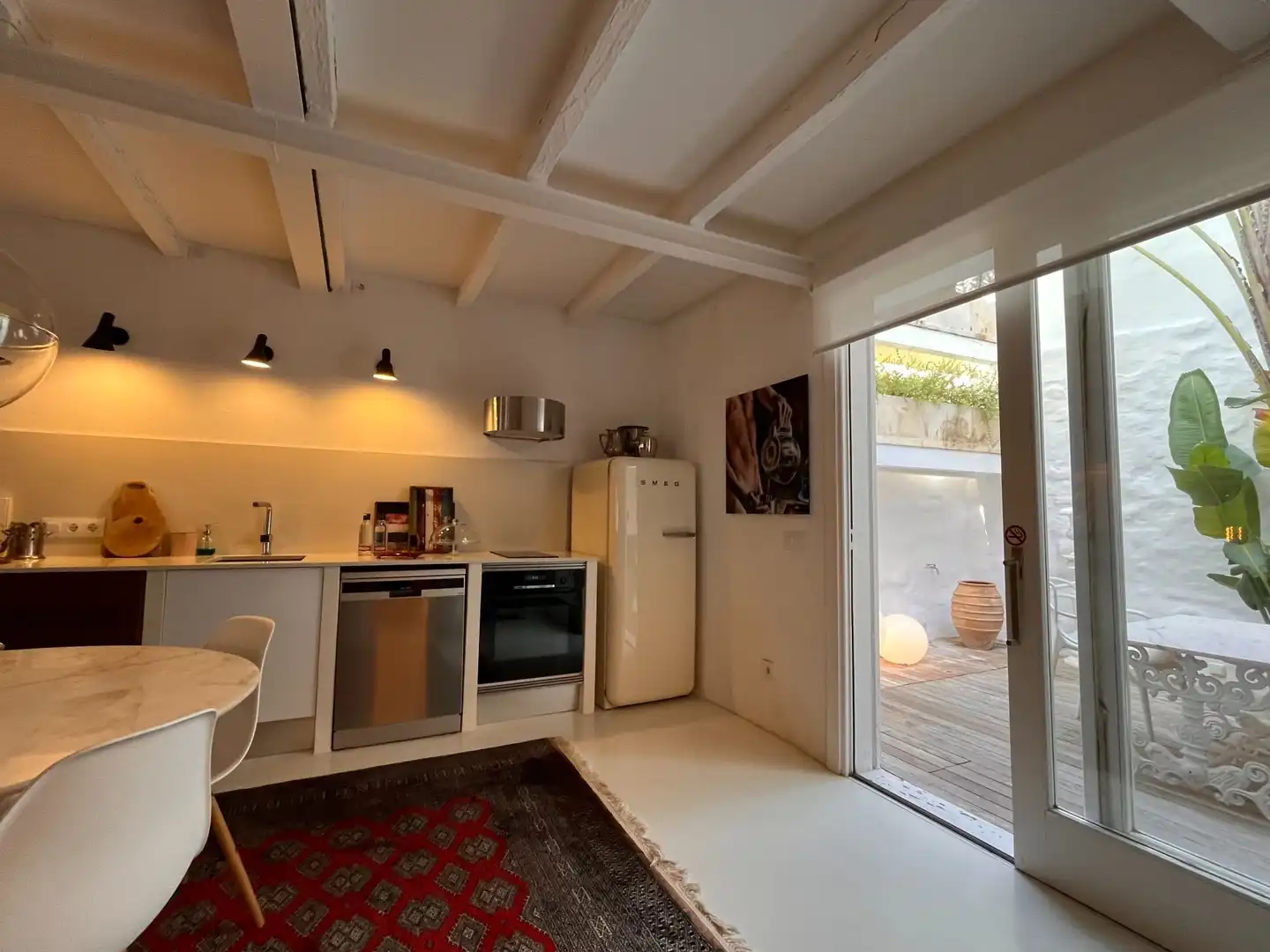 Küche von Country house zum Verkauf in Es Migjorn Gran mit Klimaanlage, Heizung und Privatgarten