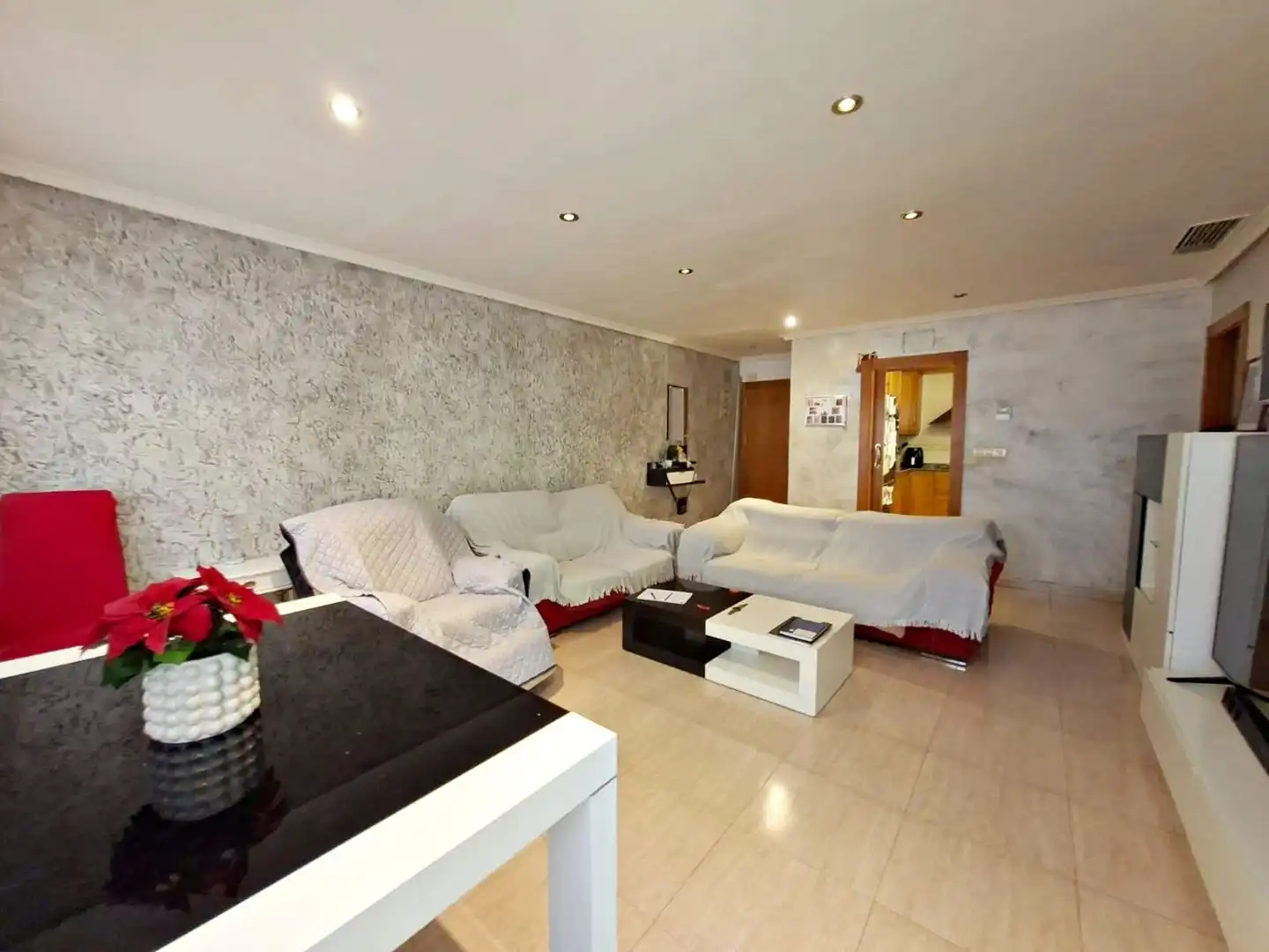 Sala de estar de Piso en venta en Aspe con Aire acondicionado, Trastero y Balcón