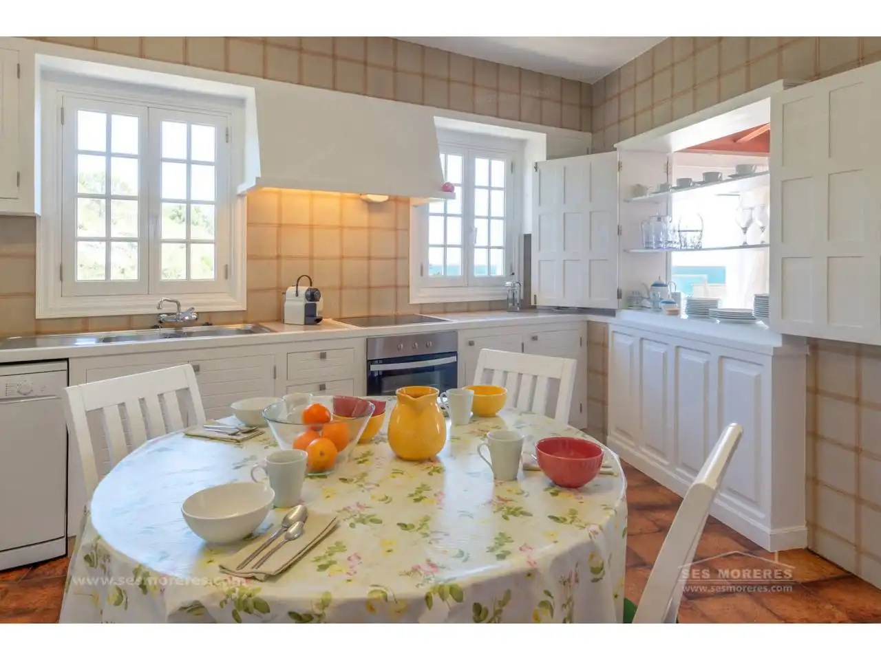 Cocina de Casa o chalet en venta en Es Migjorn Gran con Jardín privado, Terraza y Piscina