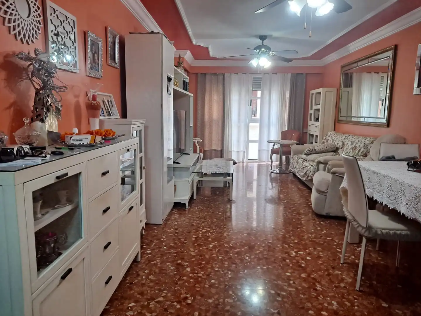 Living room of Flat for sale in Castellón de la Plana / Castelló de la Plana  with Air Conditioner, Heating and Terrace