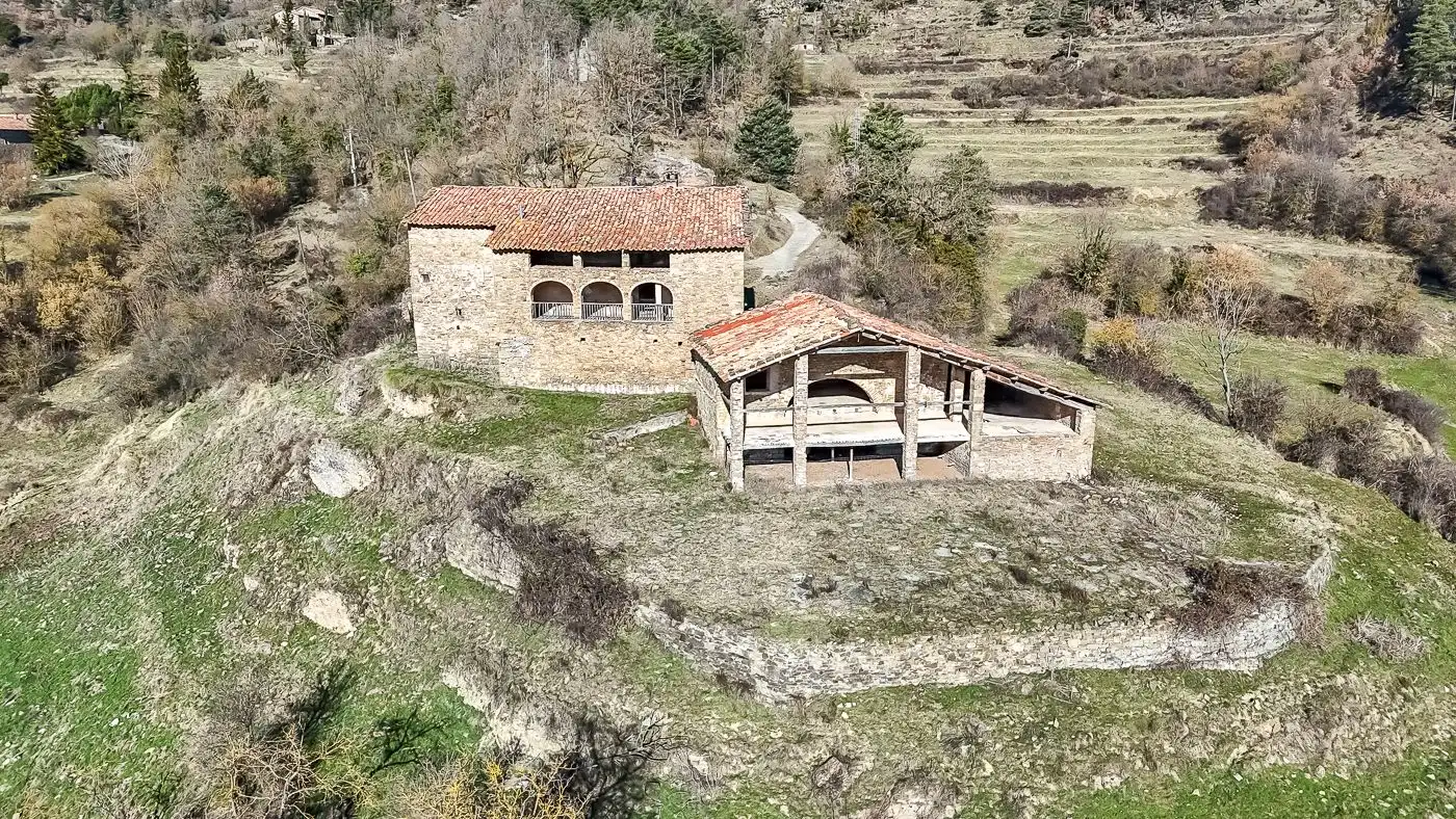 Vista exterior de Finca rústica en venta en Les Llosses con Jardín privado