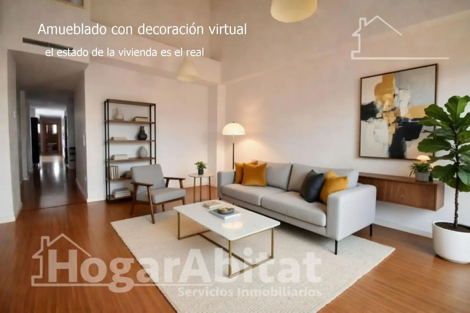 Sala d'estar de Àtic en venda en L'Alqueria de la Comtessa amb Parquet i Terrassa