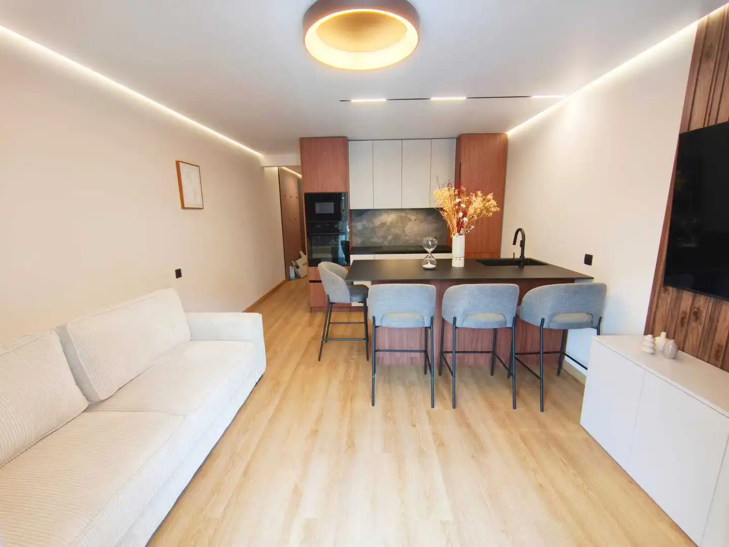 Sala de estar de Piso en venta en Cullera con Aire acondicionado, Amueblado y Balcón