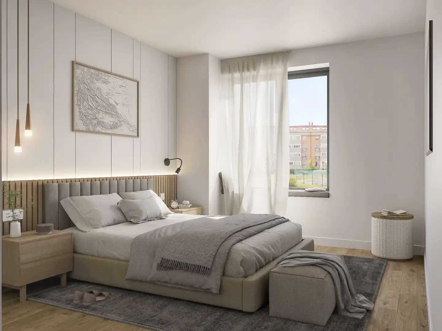 Bedroom of Flat for sale in Narón  with Heating, Parquet flooring and Terrace