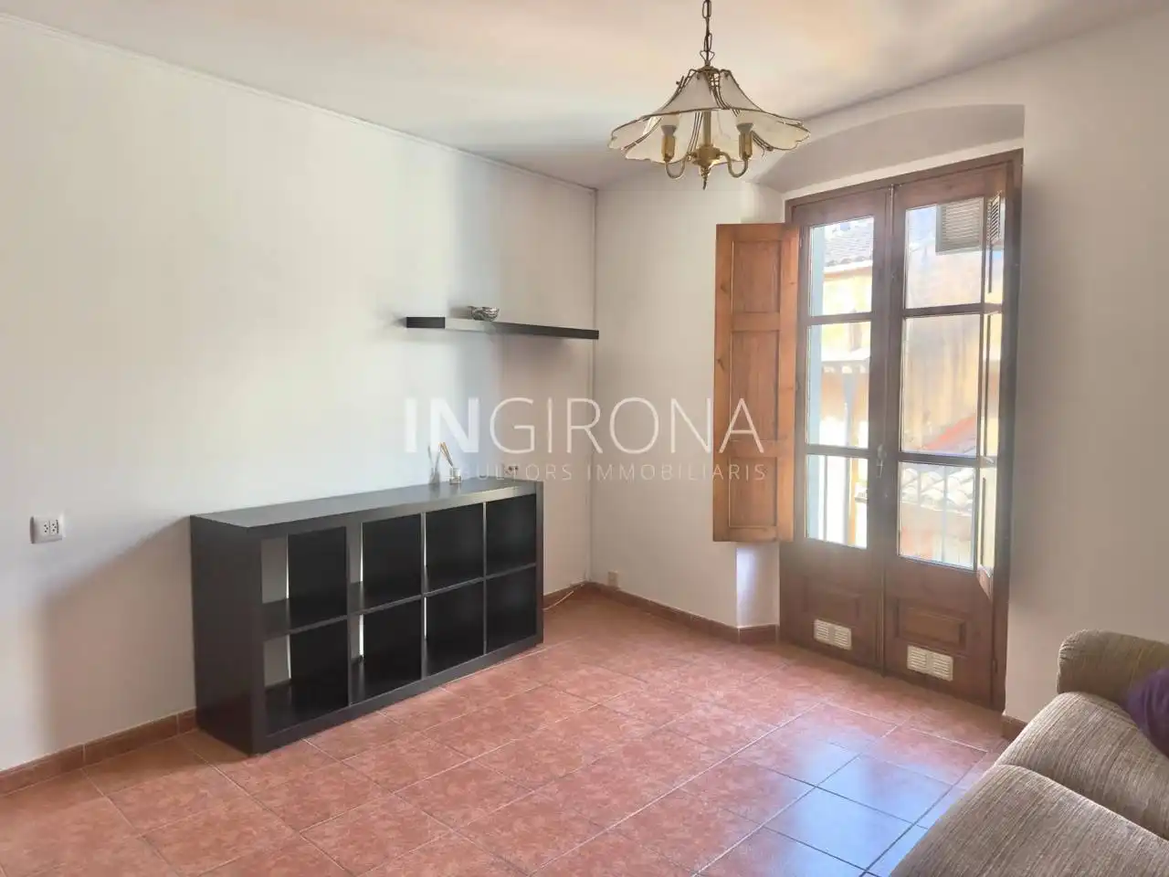 Sala de estar de Piso de alquiler en Girona con Calefacción, Amueblado y Balcón